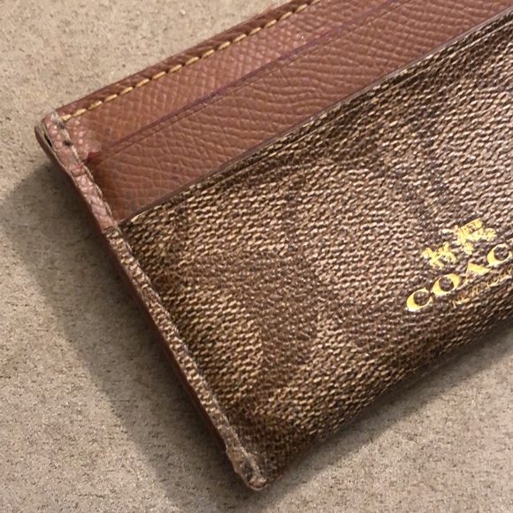 Coach Monogrammed Slim Card Case Wallet - Picture 9 of 16